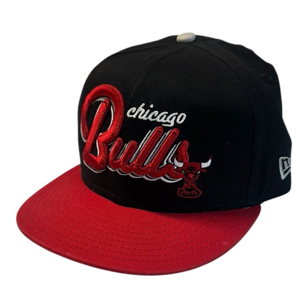Chicago Bulls New Era 9fifty Youth SnapBack Hat Black Red